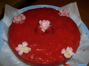 Cheesecake con Strawberry topping 