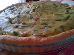 Quiche gamberetti ed asparagi