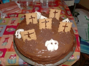 Torta cioccolatosa per halloween!