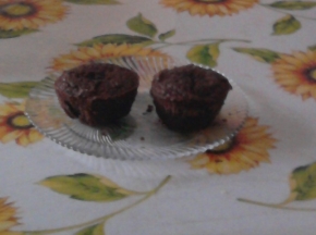 muffin al cacao con cuore di nutella