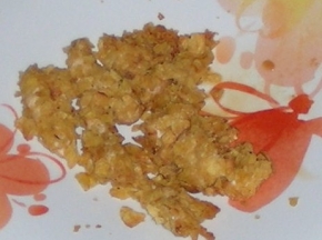 pollo impanato nelle patatine