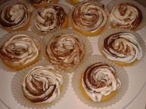 Cupcakes con panna e nutella