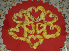 Cuoricini di pasta sfoglia