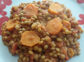 Lenticchie piccole in umido
