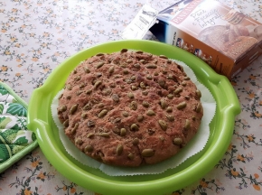 Focaccia integrale con olive verdi