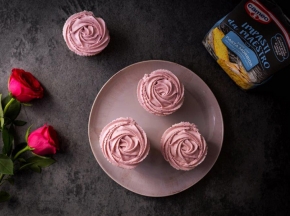 Swirl rose cupcake al lime e zenzero