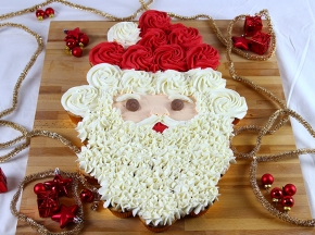 Torta di cupcake Babbo Natale