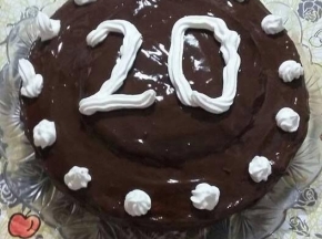 Torta semplice di compleanno