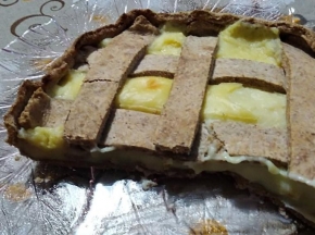 Crostata integrale con crema