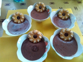 budino al cioccolato fondente