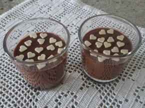 Budino con cioccolato fondente