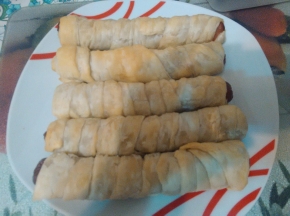Hot Dog di pasta sfoglia