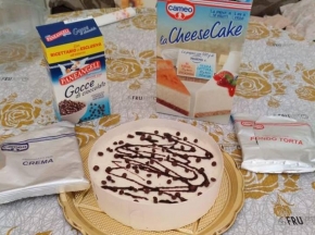 La mia cheesecake con gocce di cioccolato