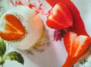 panna cotta alle fragole
