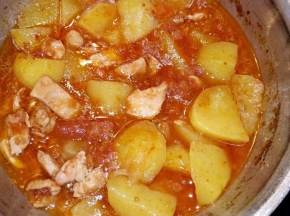 Spezzatino di pollo con patate