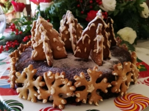 Torta Biscotto Natalizia