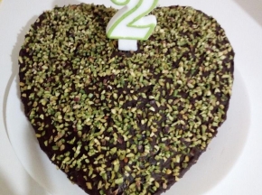 Torta margherita al pistacchio per anniversario di fidanzamento