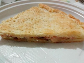 Sfoglia con speck, funghi e scamorza affumicata
