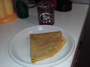 Crepes con crema pan di stelle
