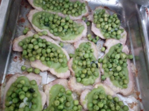 Scaloppine con crema di piselli