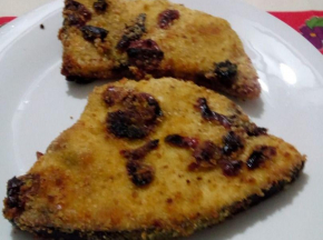 Pesce spada con panatura ai pomodori secchi