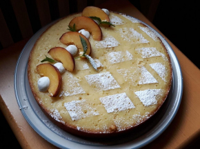 Torta Plumcake alla Pesca cotta in padella