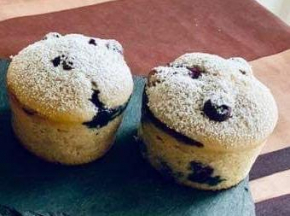 Muffin con mirtilli neri