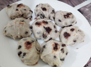 Biscotti banana e gocce di cioccolato