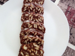 Salame di cioccolato fondente