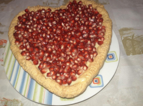 Torta crema melograno