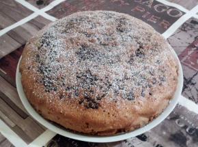 Torta allo yogurt e scaglie di cioccolato