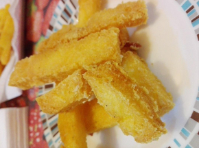 Chips di polenta fritta