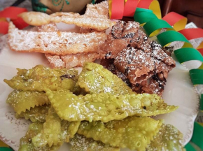 BUGIE DI CARNEVALE  CLASSICHE-PISTACCHIO-CACAO AMARO
