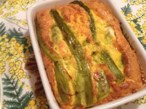 Frittata di asparagi al forno