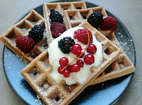 Waffles senza burro