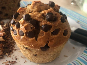 Muffin con gocce di cioccolato