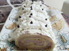 Tronchetto con crema pan di stelle