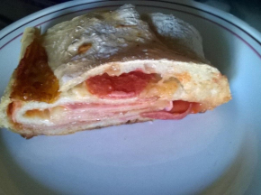 Pizza arrotolata