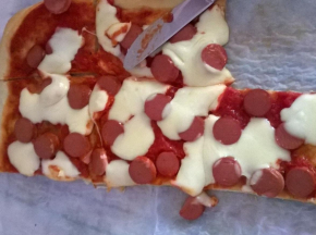 Quadrotti di pizza