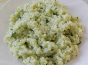 Risotto panna e zucchine