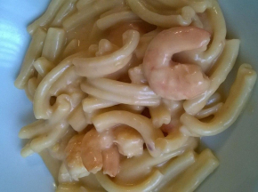 Pasta panna e gamberi