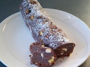 Salame di cioccolato con pandoro