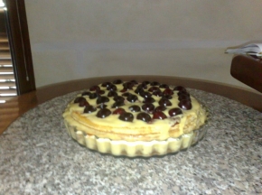 torta di ciliege con crema pasticcera