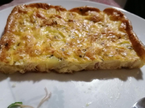 Frittata di patate e speck al forno