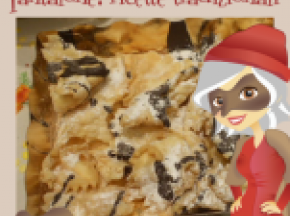 Chiacchiere al cioccolato bianco e nero