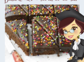 Torta di Carnevale al cioccolato colorata