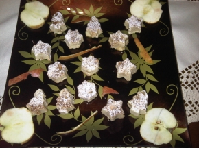 Biscotti con cuore di mela