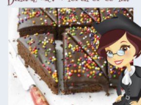 Torta di Carnevale al cioccolato colorata