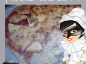 Pizza vivace di carnevale