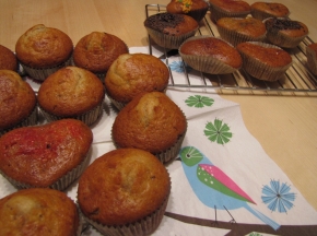 Muffin pere e cioccolato
